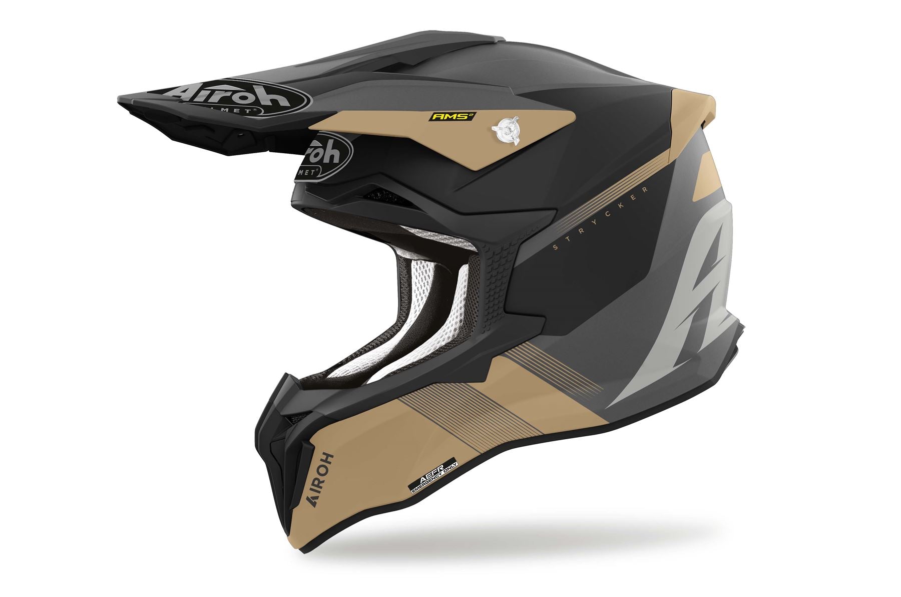 Airoh Helmet 2024 Strycker Blazer Gold Matt Composite Carbon